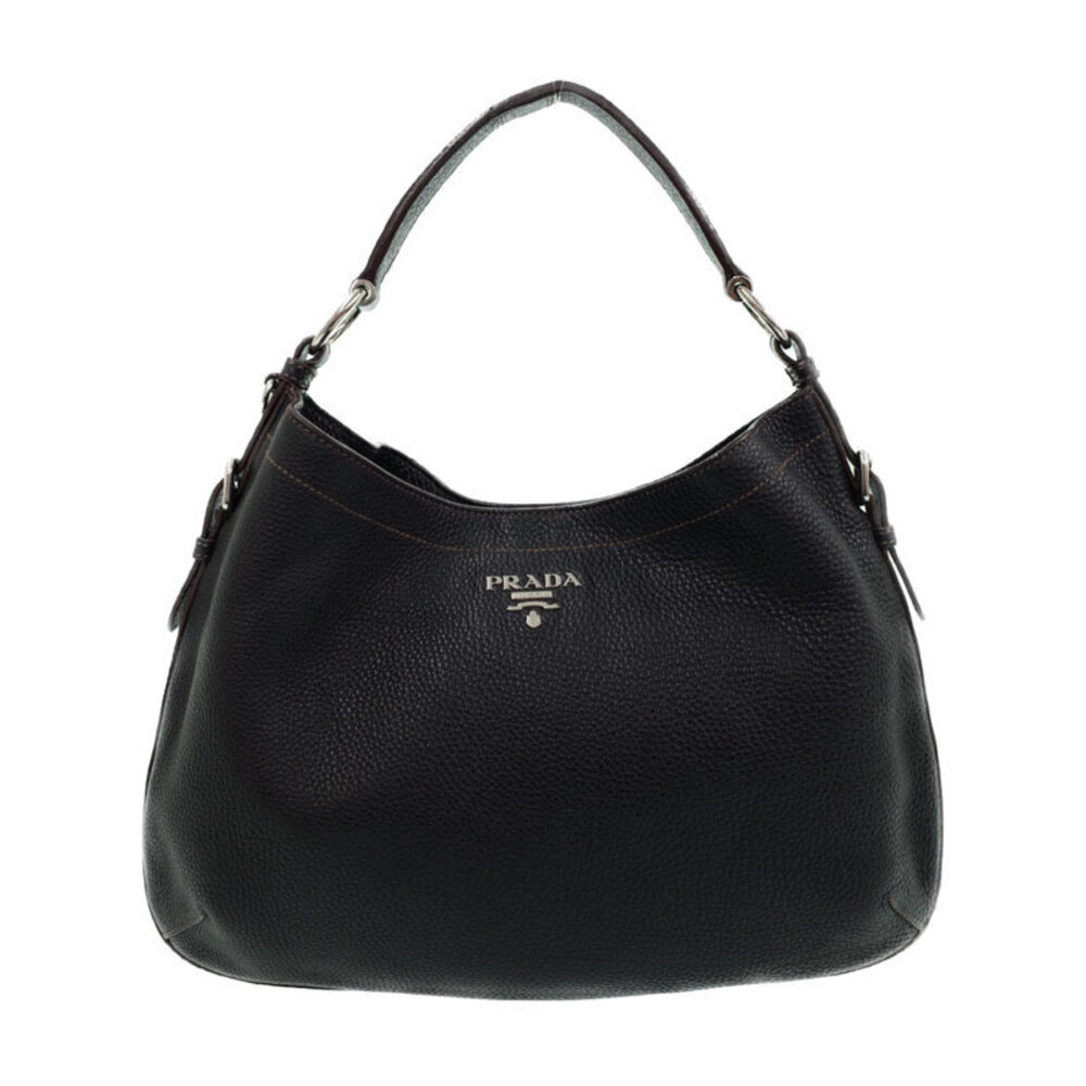 Prada Leather One Shoulder Hobo Bag Handbag
